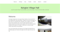 Desktop Screenshot of ilsingtonvillagehall.co.uk