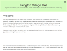 Tablet Screenshot of ilsingtonvillagehall.co.uk
